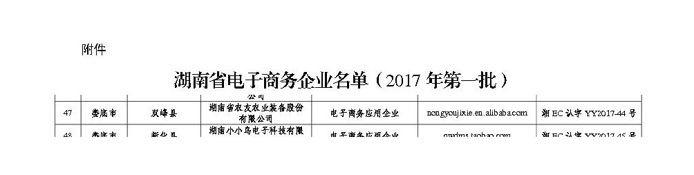 电子商务企业认定文件